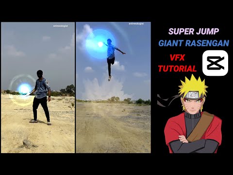 super jump , giant rasengan VFX capcut Tutorial , phone edit