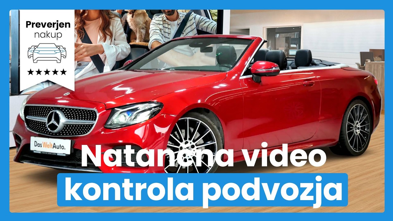 Mercedes-Benz E-Razred E220d Cabrio AMG Avt.- 360 - CARPLAY - SIDE ASSIST