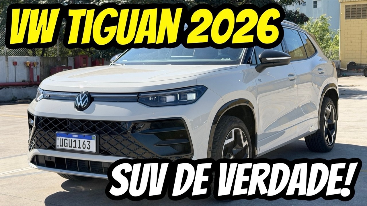 AVALIAÇÃO VW TIGUAN R-LINE 2026 HUMILHA HAVAL E SONG PLUS