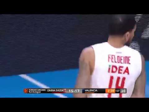 Crvena Zvezda-Valencia 106-90: Jame Feldeine carrer high 30 pts | Eurohoops