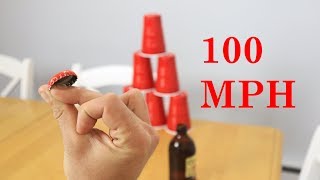 How to Shoot A Bottle Cap with Snap Of Fingers Tutorial. Johnny Lawrence bottle cap trick