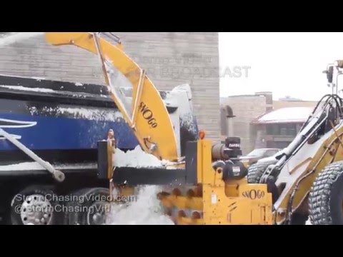 Snow Clean-Up in Rice Lake, WI - 2/3/2016