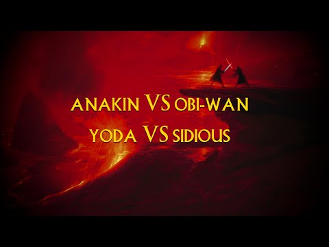 Anakin VS Obi Wan & Yoda VS Sidious (Film Version) | Revenge Of The Sith (Complete Score)