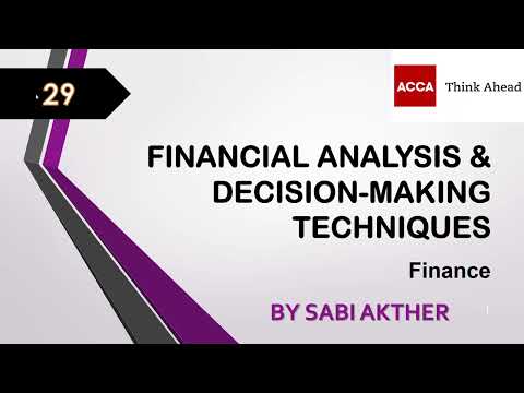 ACCA I Strategic Business Leader (SBL) I Financial Analysis & Decision-making - SBL Lecture 29