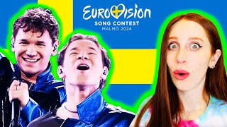 LET'S REACT TO SWEDEN'S SONG FOR EUROVISION 2024 // MARCUS & MARTINUS UNFORGETTABLE