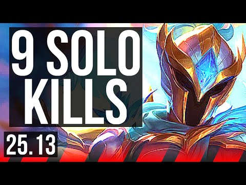 QUINN vs CAMILLE (TOP) | 9 solo kills, 55k DMG | EUW Diamond | 25.13