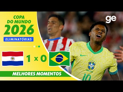 Gols e lances de Paraguai x Brasil