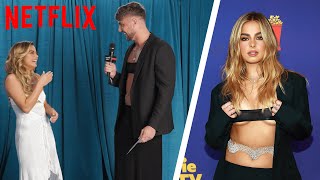 Surprising Addison Rae, Tanner Buchanan, and Madison Pettis In Their Old Red Carpet Looks | Netflix video