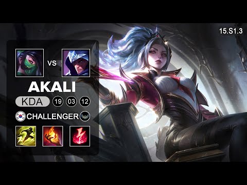Akali vs Talon Mid - KR Challenger - Patch 15.S1.3 Season 15
