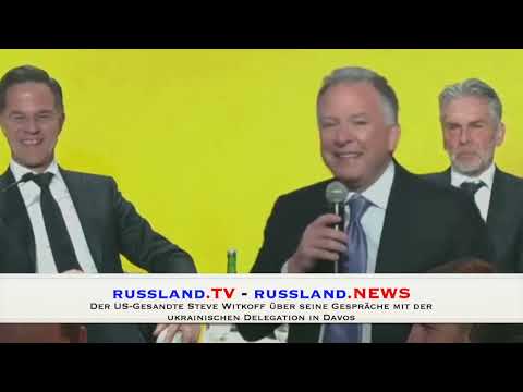 Der US-Gesandte Steve Witkoff über seine Gespräche mit der ukrainischen Delegation in Davos