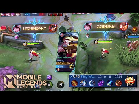 Unstoppable  Lesley!!! Lethal Critical Sniper - Mobile Legends
