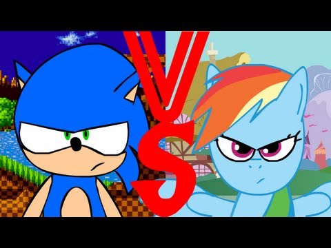 Sonic VS Rainbow Dash