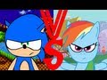 Sonic VS Rainbow Dash 