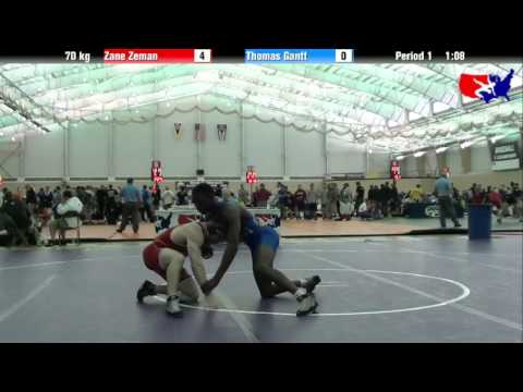 Zane Zeman vs. Thomas Gantt at 2013 ASICS University Nationals - FS