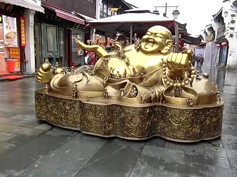 Passeando pela Rua Hefang...Distrito de Hangzhou Shangcheng