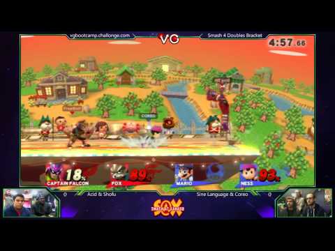 S@X Monthly - Acid & Shofu Vs. Sine Language & Coreo - SSB4 Doubles - Smash Wii U