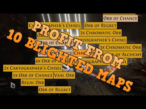 PROFIT FROM 10 BLIGHTED MAPS TIER 16 | BLIGHT | POE | PATH OF EXILE