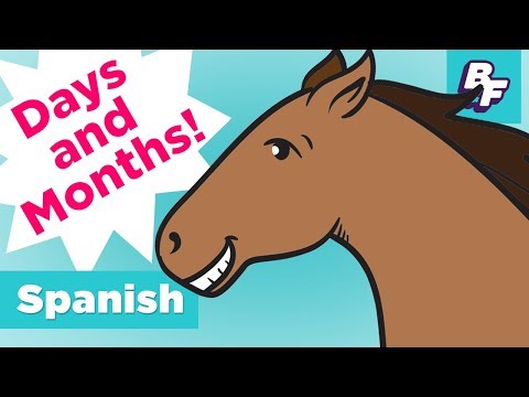 Learn Spanish Days and Months | BASHO & FRIENDS 4k Learning Songs | Day by Day - Día por día
