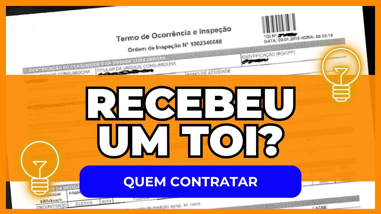 Recebi um TOI - Contrato um Advogado ou um Perito da área Elétrica nos casos de "MULTA" na Energia