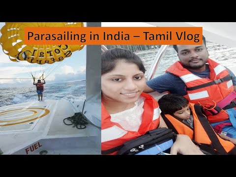 Parasailing - Andaman Island / Cost / Duration / Speed Boat / Experience / Corbyn Cove Beach / Tamil