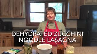 Dehydrated Zucchini Noodles - How to Make Zucchini Noodle Lasagna