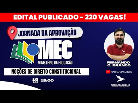 MEC - Noções de Direito Constitucional - Miniestério da Educação