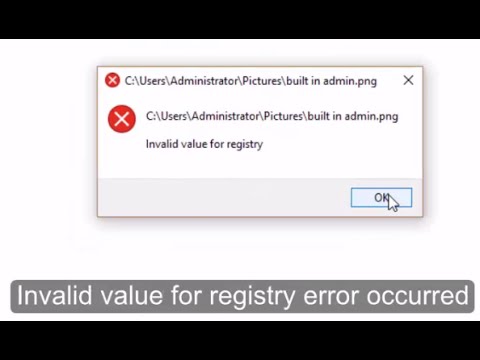 Fix Invalid value for registry error in #Windows 10 Built-in Administrator account Video