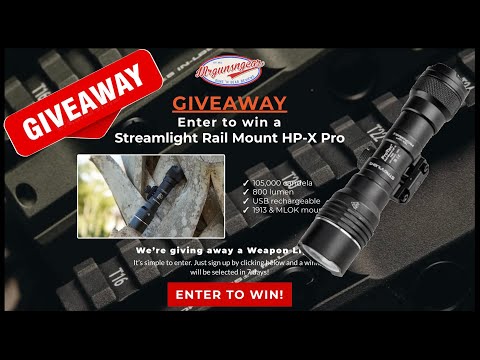 Streamlight Rail Mount HP-X Pro 800 Lumen 105,000 Candela Giveaway 🔦