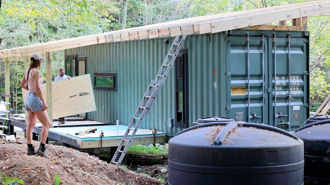 Framing A Room Onto Our CONTAINER HOME!