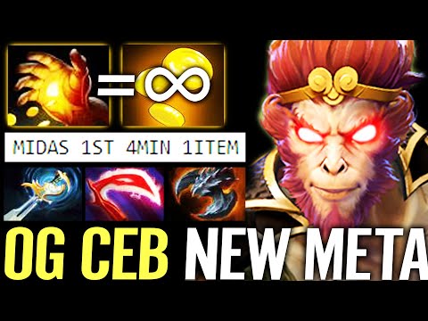 🔥 Monkey King Midas 1st — 4Min 1Item OG Ceb 100% NEW META Offlane WTF Fast Farm Dota 2 Pro