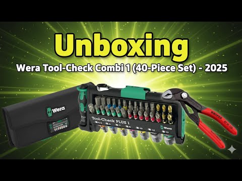 ✨ Unboxing the Wera Tool-Check Combi 1 (40-Piece Set) ✨