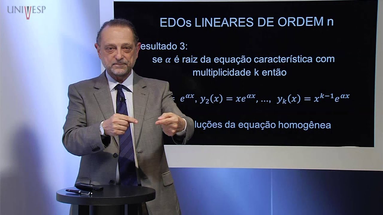 Cálculo III - Aula 16 - Equações diferenciais ordinárias lineares de ordem n - parte I