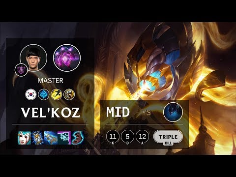Vel'Koz Mid vs Nocturne - KR Master Patch 10.7