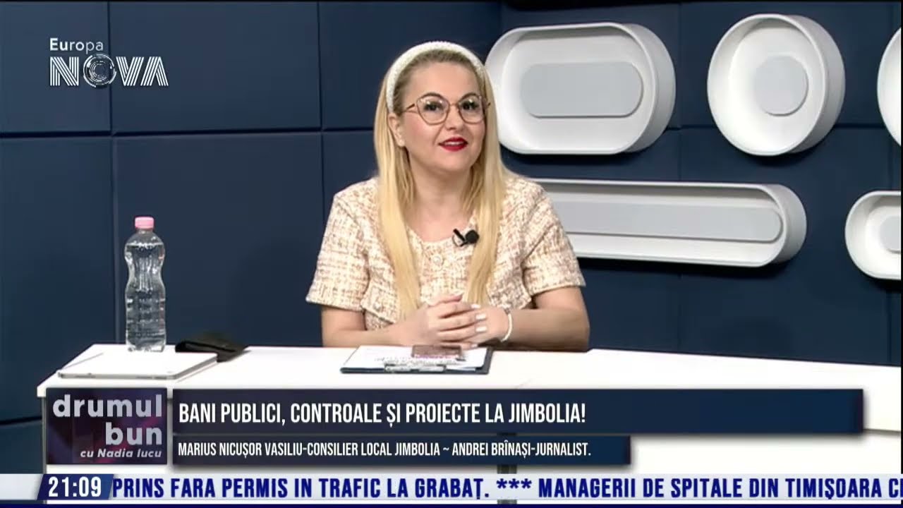 VIDEO integral. Emisiune DRUMUL BUN moderata de NADIA IUCU. Invitati-Nicusor Vasiliu, consilier local Jimbolia si Andrei Brinasi