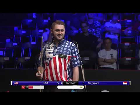 USA vs Singapore | 2018 World Cup of Pool | Round 1