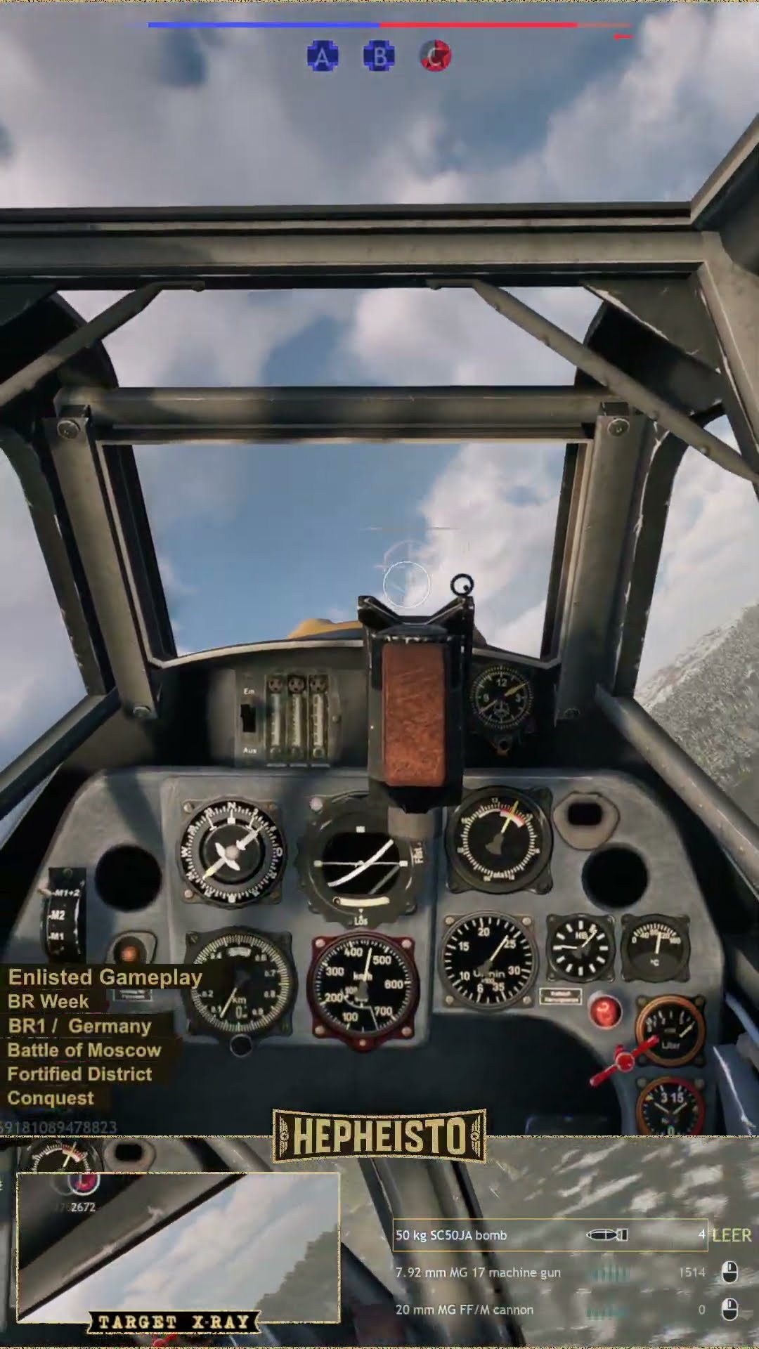 Pilot eliminates Plane P-40E-1 "10" with 7.7mm Machinegun
