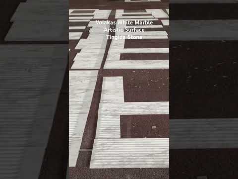 Volakas White Marble Artistic Surface for Philippine hotel#volakaswhite#marblewall#marbleproject