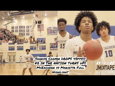 Sharife Cooper DROPS 45pts!!!! #2 IN THE NATION TURNS UP!! McEachern vs Marietta Full Highlight