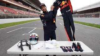 What kit does an F1 driver wear? Daniel Ricciardo explains!