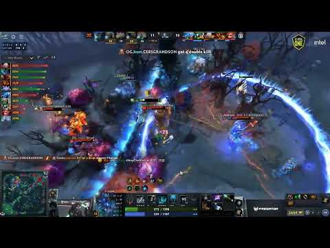 Fnatic feeding 1 by 1 to OG & bzm gets a triple