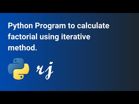 Python Program To Calculate Factorial Using Iterative Method
