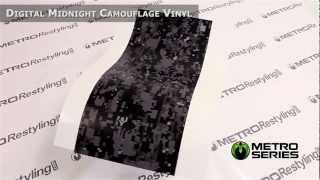 Metro Digital Urban Mid Night Camouflage Vinyl Wrap Film