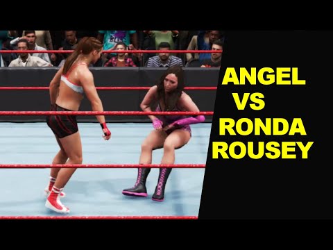 WWE 2K20 MyCareer : Angel vs Ronda Rousey