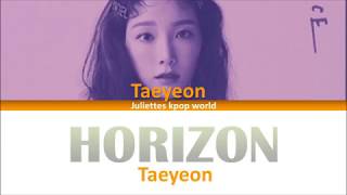 Taeyeon-HORIZON (color coded kan/rom/eng lyrics)