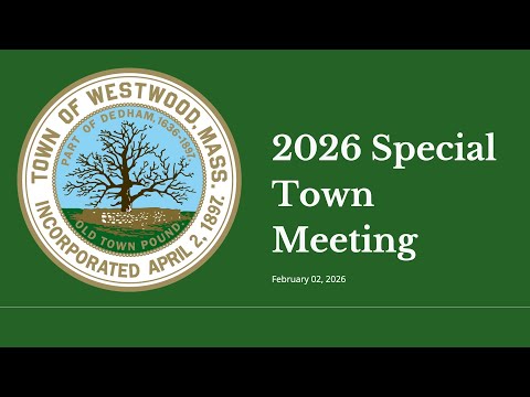 Special Town Meeting - February 02, 2026