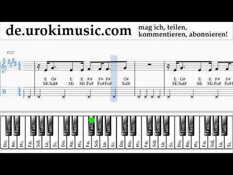Klavierunterricht (rechte Hand) Camila Cabello - All These Years Noten Lernen um-ih995