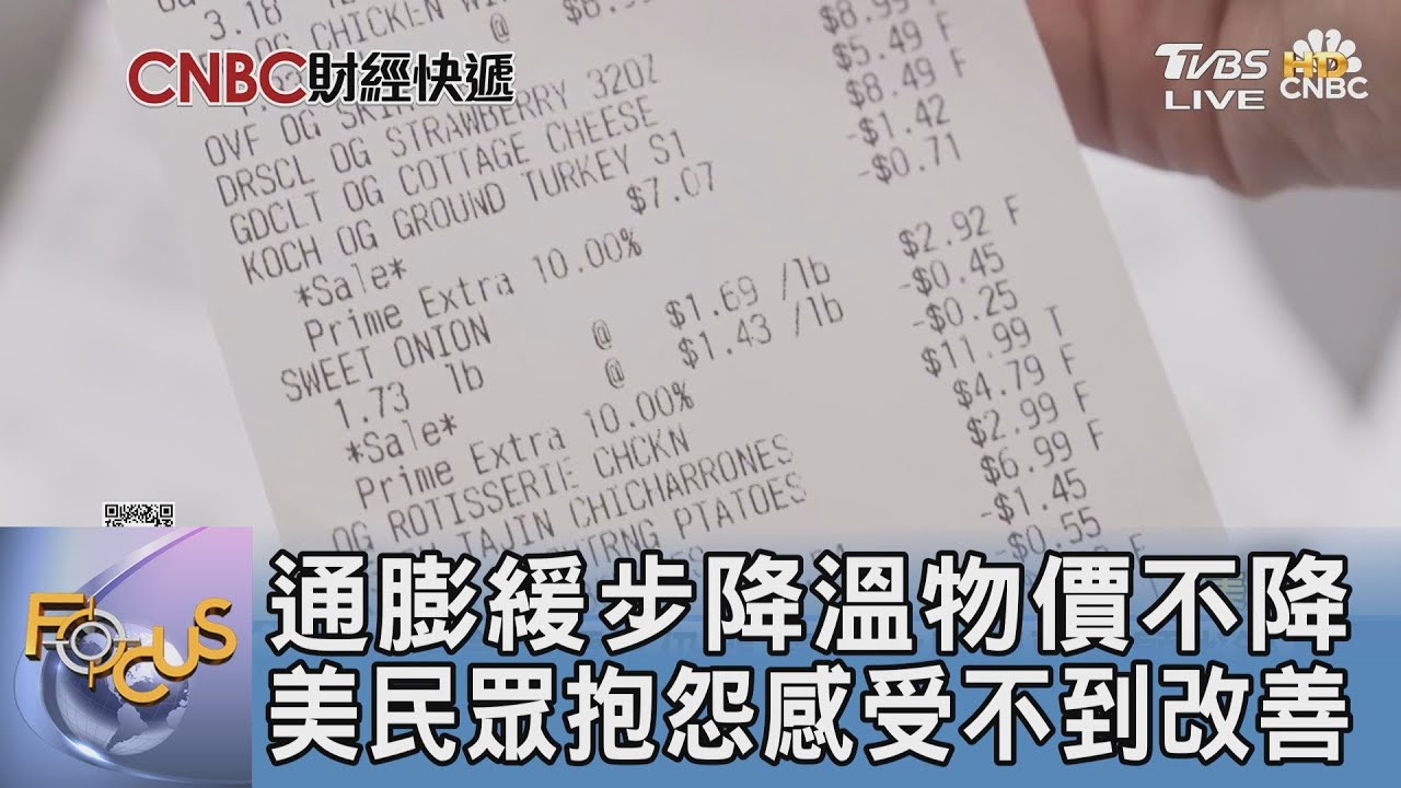通膨緩步降溫 物價不降美民眾抱怨感受不到改善