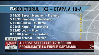 UZP: ETAPA A 10-A DIN PREDICTORUL1X2: PONTURILE LUI SABIN!