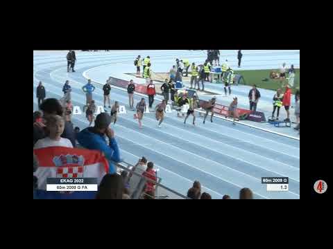 Lena Zawadzka. EKAG 2022 . European Kids Athletics Games 2022 Brno. Finał 60m 13-latek