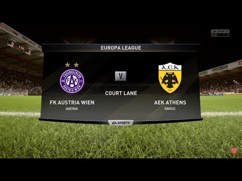 FIFA 18 - AUSTRIA WIEN VS AEK ATHENS - FELIPE PIRES VS AEK ATHENS 07.12.2017